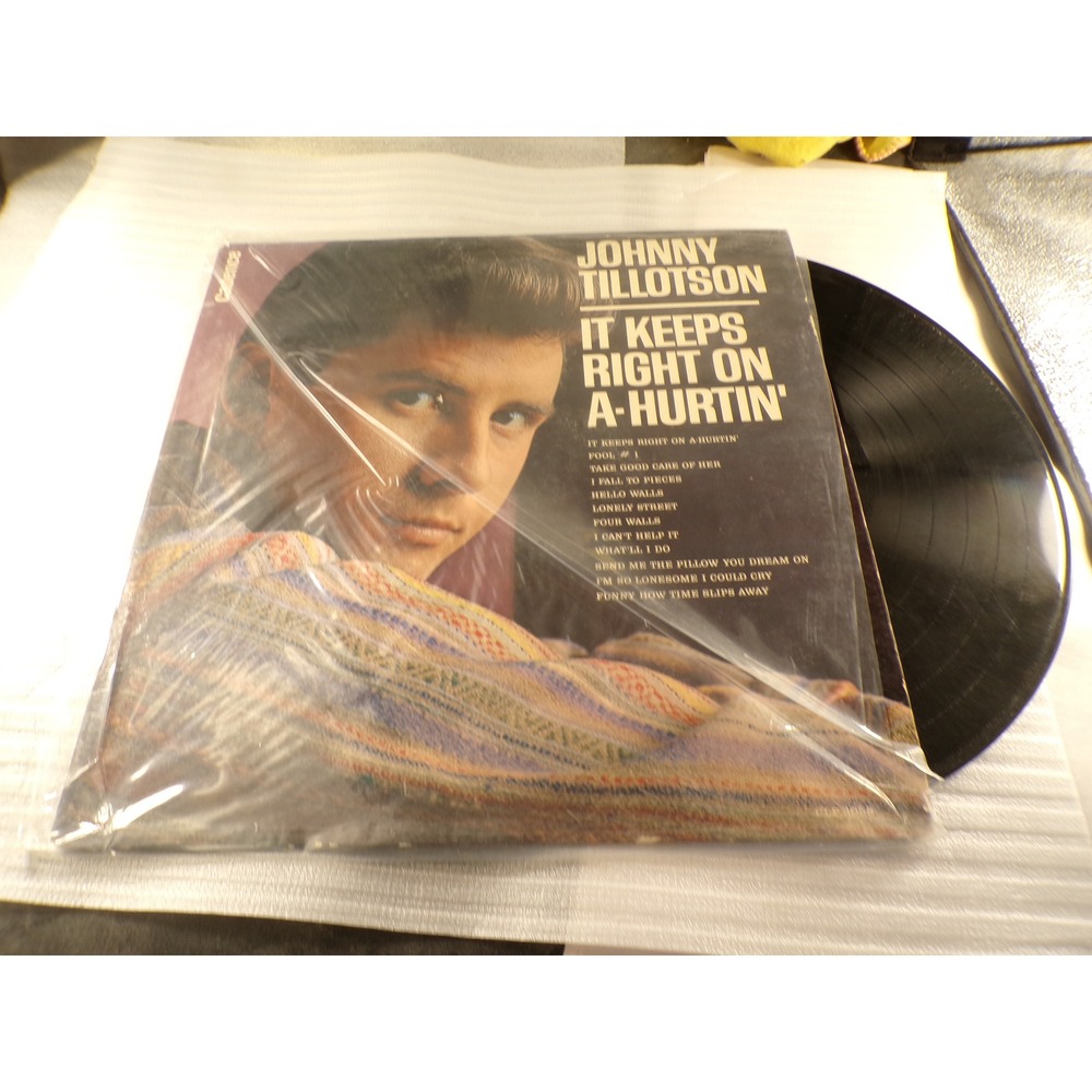 Johnny Tillotson It Keeps Right On A-Hurtin' Vinyl LP Cadence CLP 3058 1962